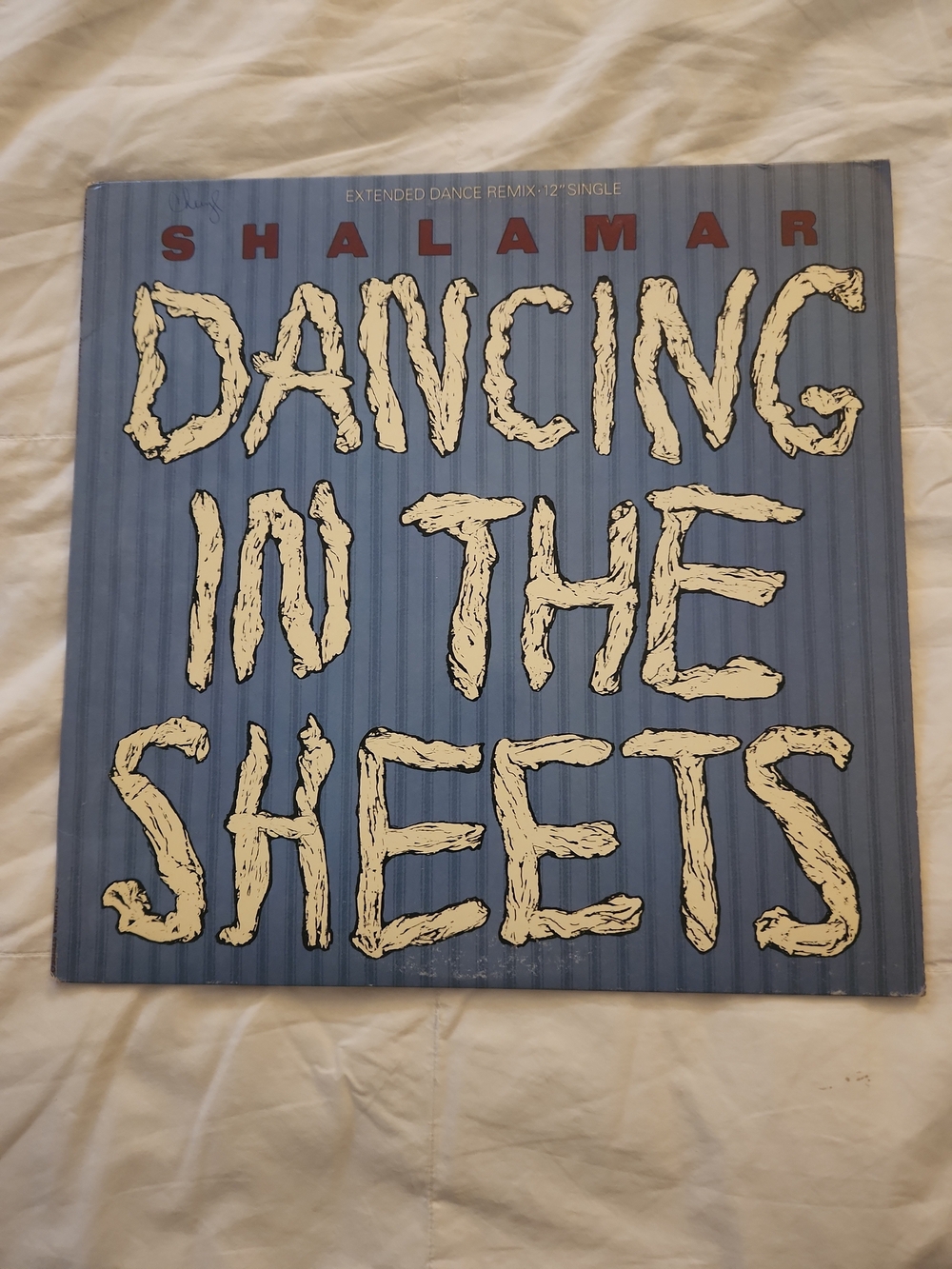 Columbia Shalamar 'Dancing in the Sheets' 12" Single -- DJ COPY NEVER PLAYED NM